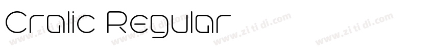 Cralic Regular字体转换 Cralic Regular字体转换